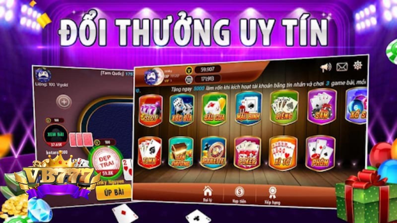 Giao diện, hình ảnh, âm thanh là điểm mạng của sảnh game VB777